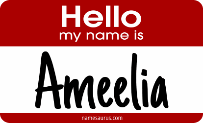 Hello my name is Ameelia png download