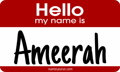 Hello my name is Ameerah png download