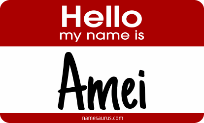 Hello my name is Amei png download