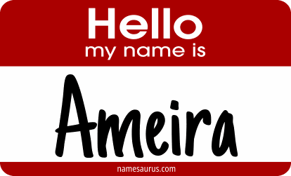 Hello my name is Ameira png download