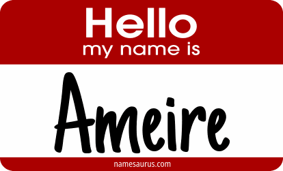Hello my name is Ameire png download