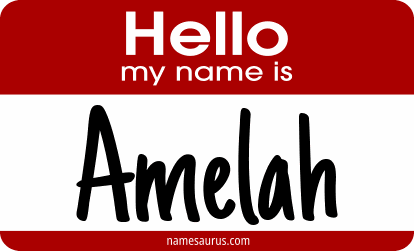 Hello my name is Amelah png download