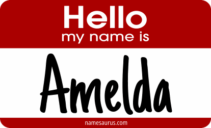 Hello my name is Amelda png download