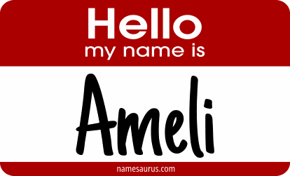 Hello my name is Ameli png download