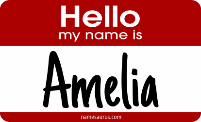 Hello my name is Amelia png download