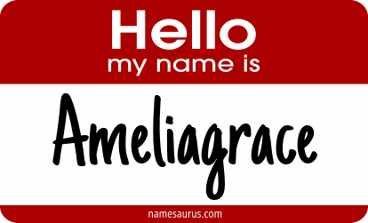 Hello my name is Ameliagrace png download