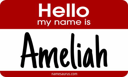 Hello my name is Ameliah png download