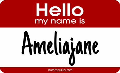 Hello my name is Ameliajane png download