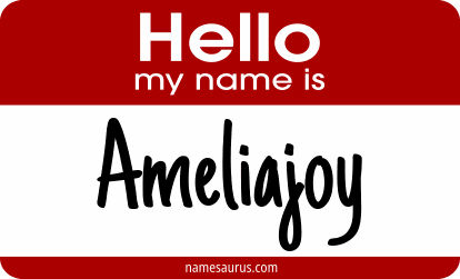 Hello my name is Ameliajoy png download