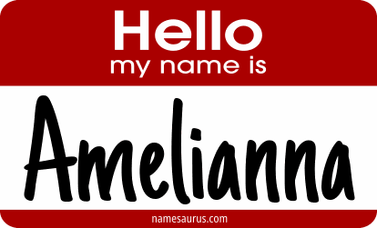 Hello my name is Amelianna png download