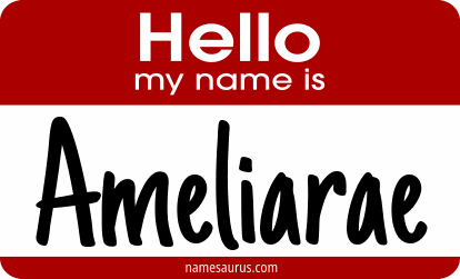 Hello my name is Ameliarae png download