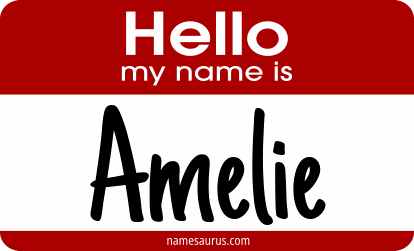 Hello my name is Amelie png download