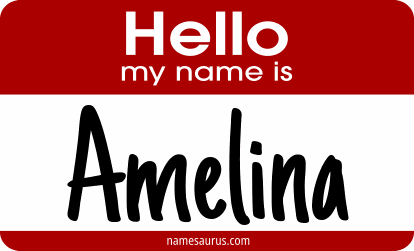 Hello my name is Amelina png download
