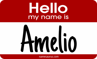 Hello my name is Amelio png download