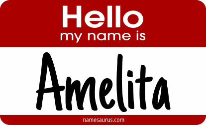 Hello my name is Amelita png download