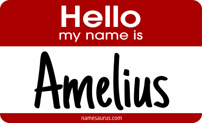 Hello my name is Amelius png download