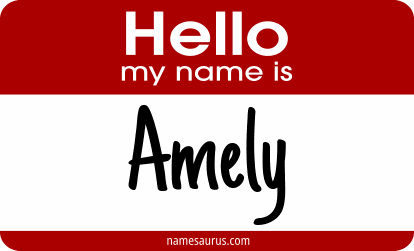 Hello my name is Amely png download