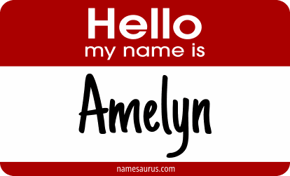 Hello my name is Amelyn png download