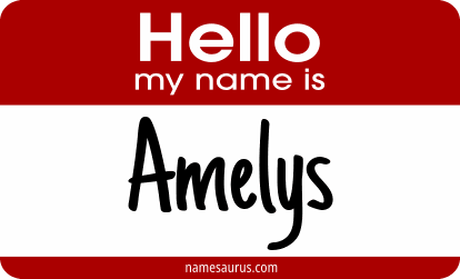 Hello my name is Amelys png download