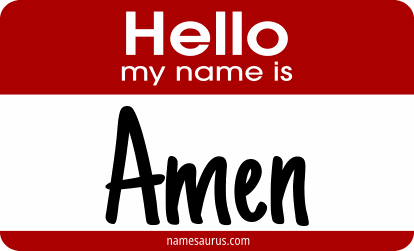 Hello my name is Amen png download