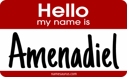 Hello my name is Amenadiel png download
