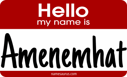 Hello my name is Amenemhat png download