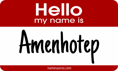 Hello my name is Amenhotep png download