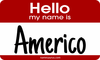 Hello my name is Americo png download