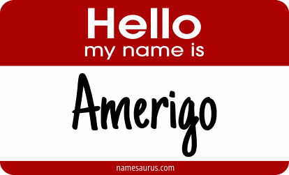 Hello my name is Amerigo png download