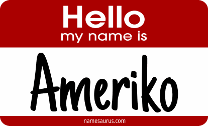 Hello my name is Ameriko png download