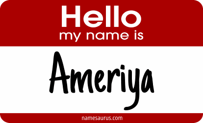 Hello my name is Ameriya png download