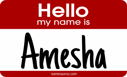 Hello my name is Amesha png download