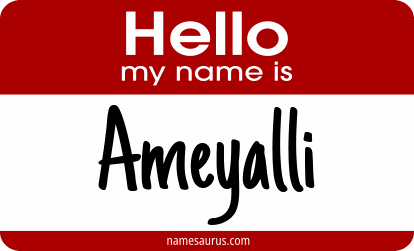 Hello my name is Ameyalli png download