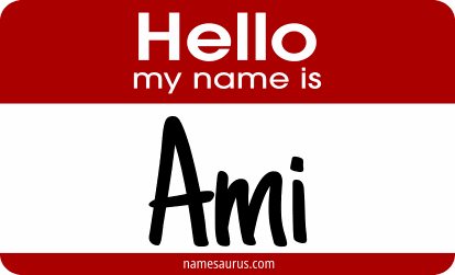 Hello my name is Ami png download