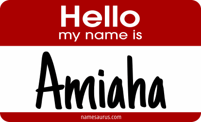 Hello my name is Amiaha png download