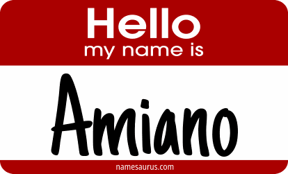 Hello my name is Amiano png download