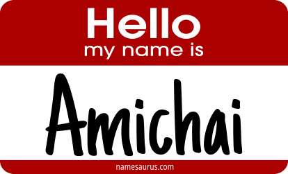 Hello my name is Amichai png download