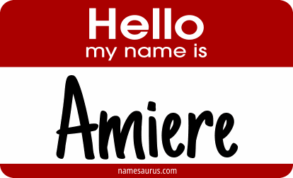 Hello my name is Amiere png download