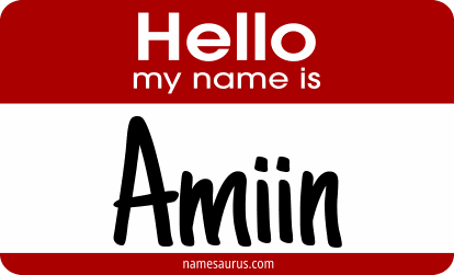 Hello my name is Amiin png download