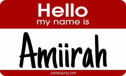 Hello my name is Amiirah png download