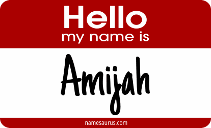 Hello my name is Amijah png download