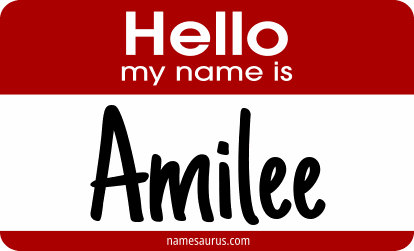 Hello my name is Amilee png download