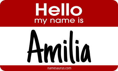 Hello my name is Amilia png download