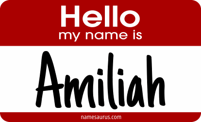 Hello my name is Amiliah png download