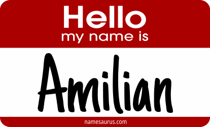 Hello my name is Amilian png download