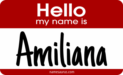Hello my name is Amiliana png download