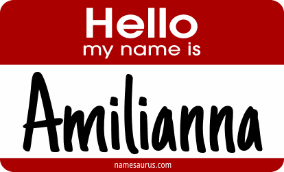 Hello my name is Amilianna png download