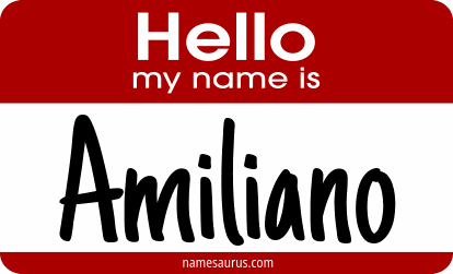Hello my name is Amiliano png download