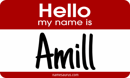 Hello my name is Amill png download
