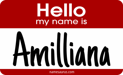 Hello my name is Amilliana png download
